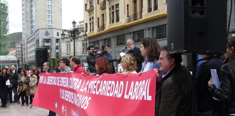 Los periodistas asturianos, en defensa de la libertad de expresión