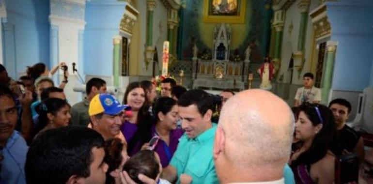 Capriles Radonski promete volver a la Virgen del Valle como Presidente de Venezuela