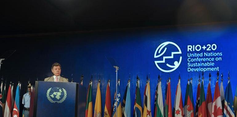 Santos destaca que iniciativas de Colombia hayan sido acogidas en Cumbre de Rio + 20 