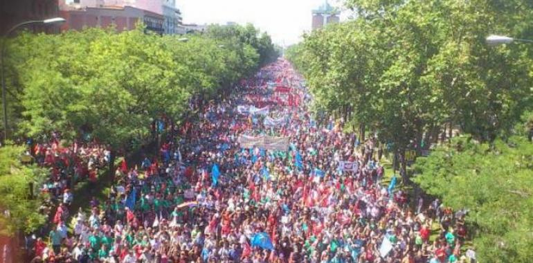La gran manifestación minera conmueve en Madrid