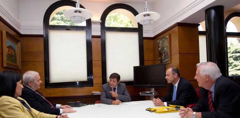 El presidente del Principado se reúne con la Junta de Gobierno del Colegio de Ingenieros de Minas
