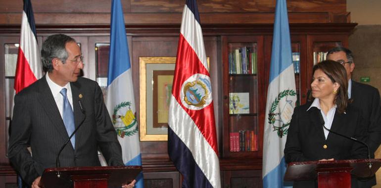 Costa Rica y Guatemala coinciden en la necesidad de combatir la inseguridad en la región
