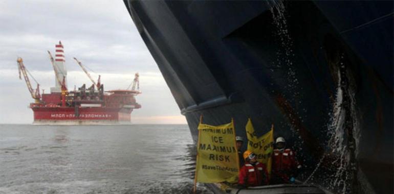 Greenpeace le pone freno a la petrolera Gazprom en el Ártico ruso