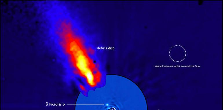 Herschel detecta cristales típicos de los cometas en un sistema planetario próximo  