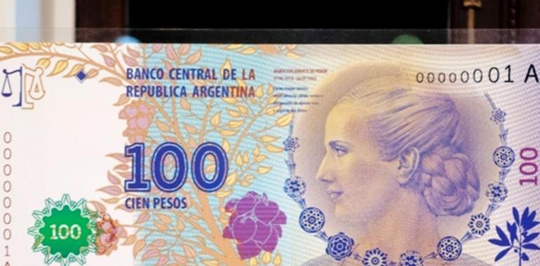 Ya están en plena circulación los billetes de 100 pesos con la imagen de Eva Perón
