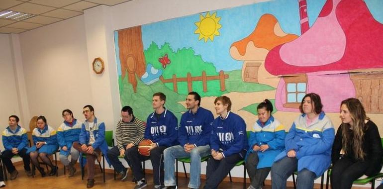 El Oviedo Club Baloncesto con la Asociación Síndrome de Down de Asturias