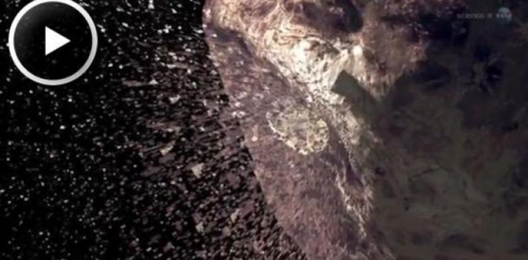 Lluvia de meteoros de un cometa rocoso