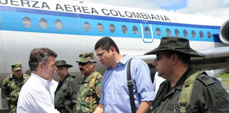 La guerrilla está desesperada porque la Fuerza Pública se metió a sus madrigueras: Presidente Santos  