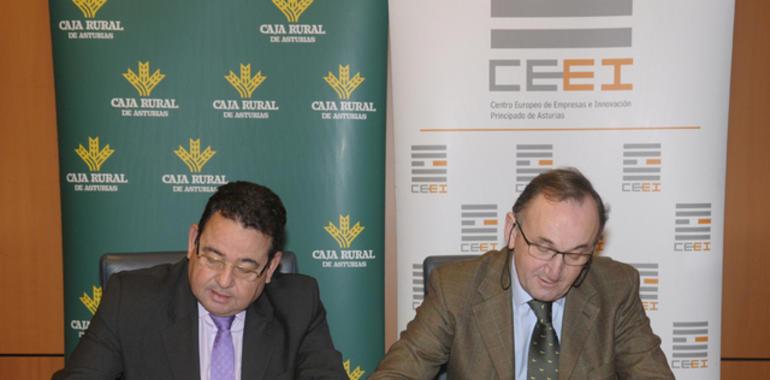 El CEEI Asturias y Caja Rural acuerdan impulsar empresas innovadoras y de base tecnológica
