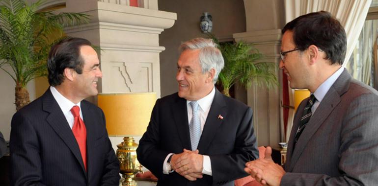 José Bono con el presidente de Chile