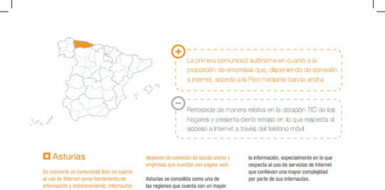 Asturias arrebata a Cataluña el segundo puesto en convergencia en la Sociedad de la Información