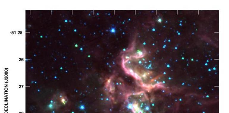 ALMA revela luminoso nacimiento en la Vía Láctea 