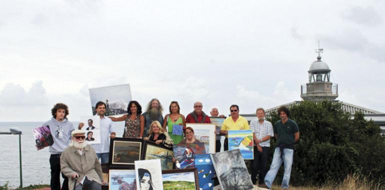 Artistas de Candás y Luanco subastan sus obras para ayudar a vecinos en apuros