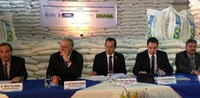 Brasil dona 4,600 toneladas de arroz al Pacto Hambre Cero de Guatemala 