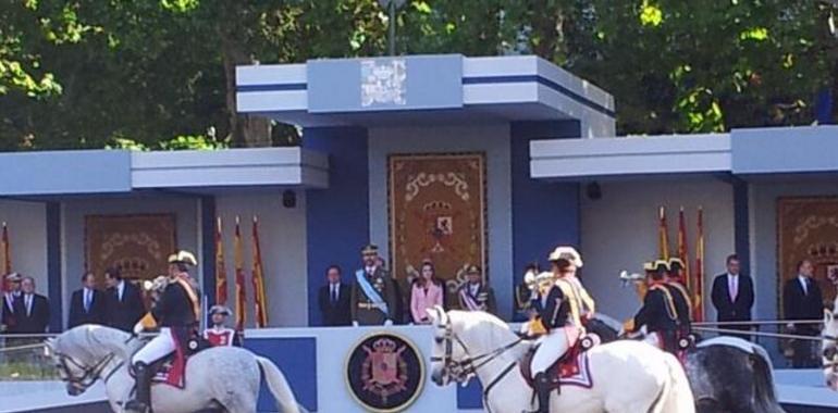 Los Príncipes de Asturias presidieron los actos del Día de la Fiesta Nacional