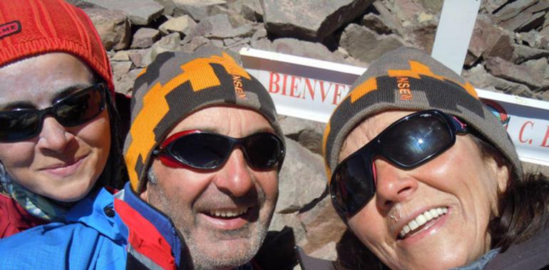 La expedición asturiana al Aconcagua sube a Nido de Cóndores con vientos de 140 Km/h en la cumbre