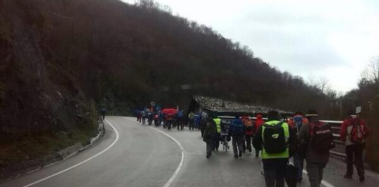 La Marcha de la Dignidad asturiana avanza por Pajares
