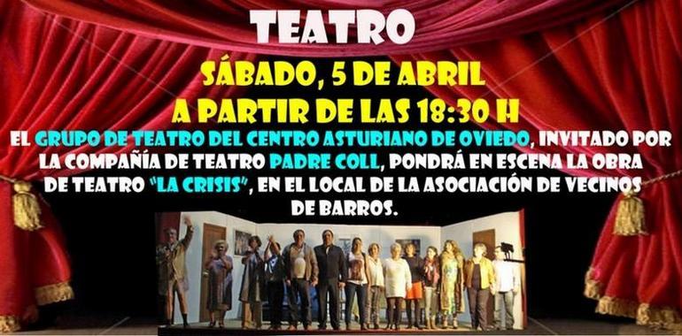 Actuación del grupo de teatro Centro Asturiano de Oviedo en Barros