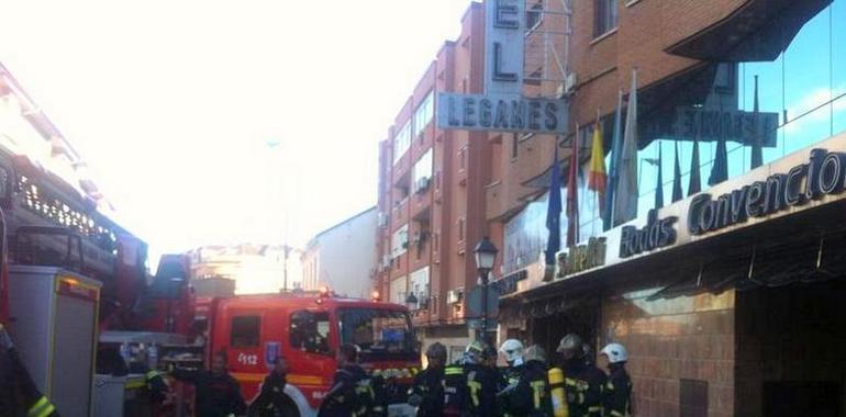 11 personas afectadas por el incendio de un hotel en Leganés
