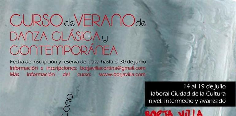 Laboral oferta un curso de verano de Danza Clásica y Contemporánea con Borja Villa