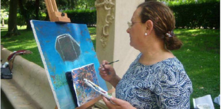 La lluvia obliga a suspender el concurso de pintura rápida de mañana en Oviedo