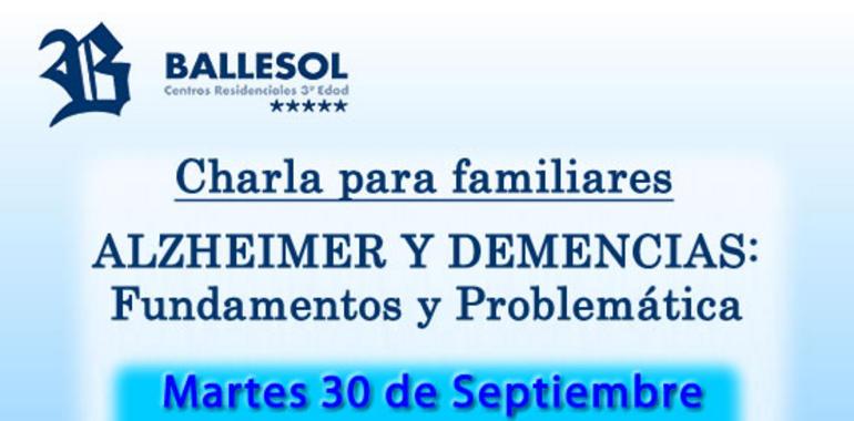 Charla sobre alzehimer y demencias en Ballesol Gijón