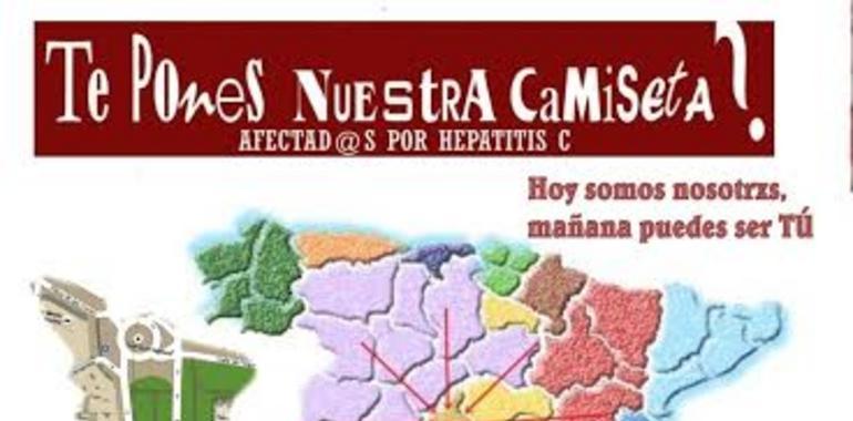 Sos HepatitisC Asturies en la marcha de 24 horas ante el ministerio de Sanidad