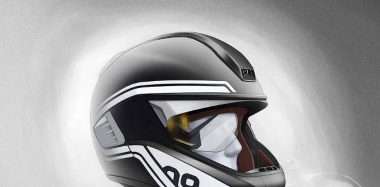 Luz láser moto y casco con Head up – Display. 