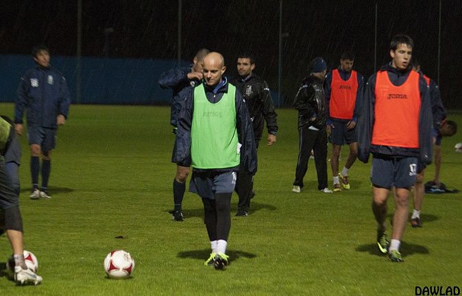 Casares, Baquero y Busto entrenan con el grupo