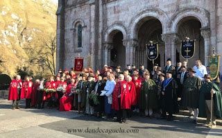 Jornada de convivencia de las Cofradías Enogastronómicas asturianas en Covadonga.