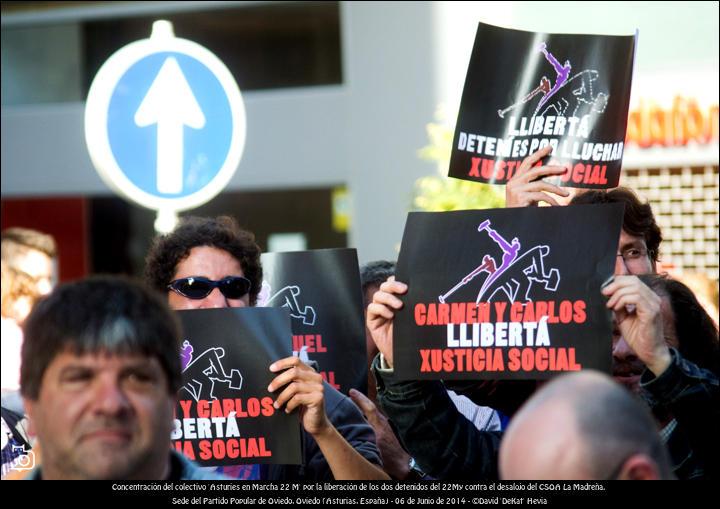 FOTOGALERÍA. Concentración de 'Asturies en Marcha 22M'