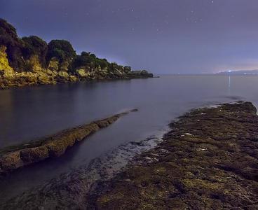 Playa de San Pedro (Antromero). Foto nocturna