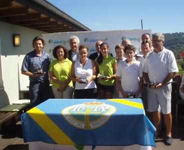 Ganadores del ampeonato de Asturias Absoluto de Pitch & Putt en Deva Golf