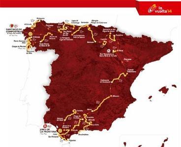 Asturias sí está en el mapa... oficial de la Vuelta a España 2014