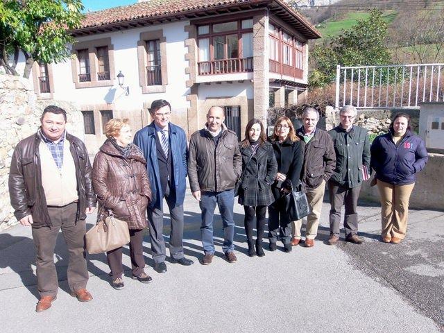 El presidente del Parlamento asturiano en Teverga