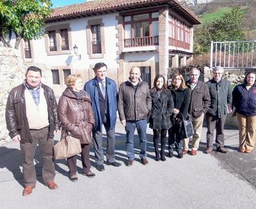 El presidente del Parlamento asturiano en Teverga