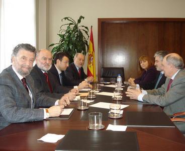 Reunión sobre daños del temporal en la Delegación del Gobierno