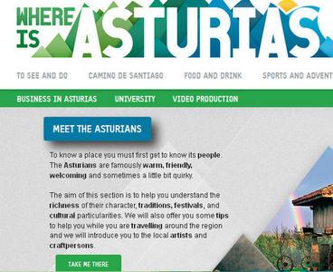 Where is Asturias recibe el premio \Mejor Web de Asturias\