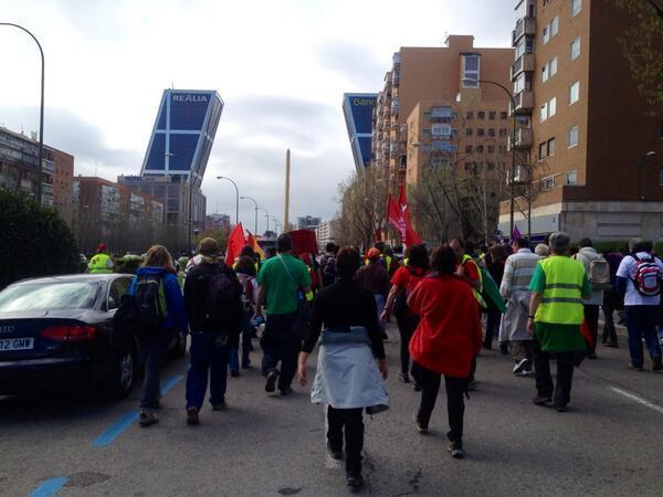 La #ColumnaNorte entra en Madrid por la puerta grande 