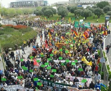 Columna nordeste llegando a a Madrid 