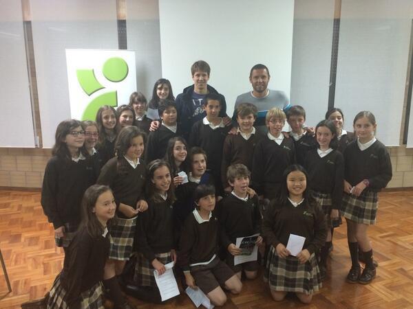 Cervero y Señé visitaron el colegio Santa Teresa de Jesús