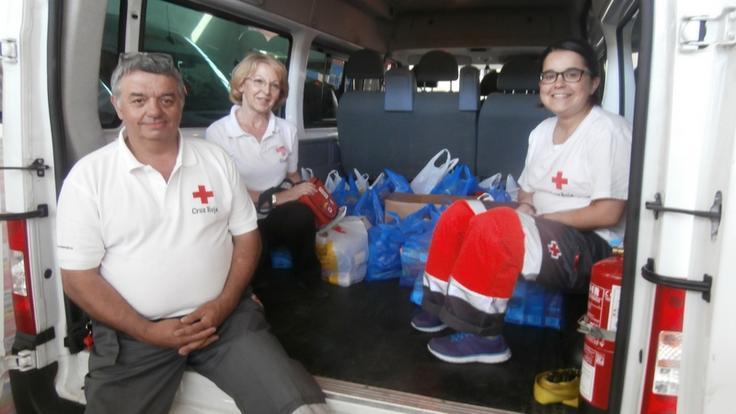 Recogida de alimentos en el Tren Turístico de FUNFAS