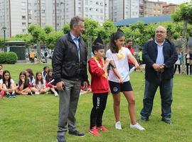 Recreación escolar del Descenso del Sella en el CP San Miguel de Gijón