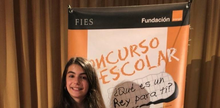 Gijonesa de 1º de ESO gana el  ¿Qué es un Rey para ti en Asturias