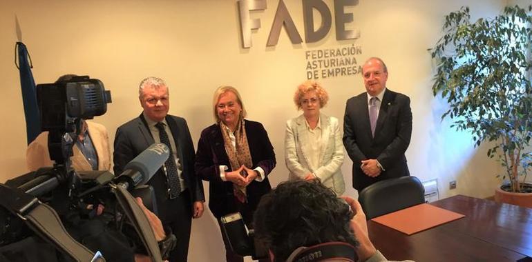 Reunión de trabajo del presidente de FADE con Mercedes Fernández