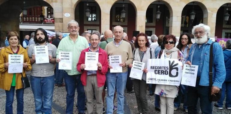 Recortes Cero en Gijón por el blindaje de las pensiones 