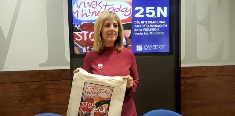 Compromiso, reflexión y arte para el #25N de Oviedo