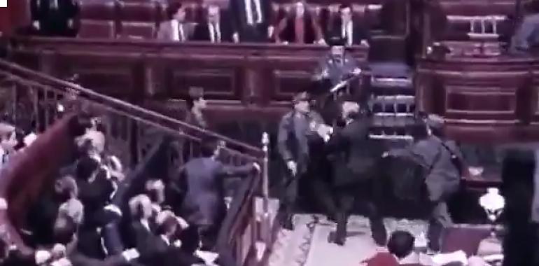 Cuando las metralletas vomitaban fuego en el Congreso de los Diputados