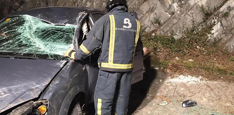 Herido al salirse de la vía pasado Cudillero