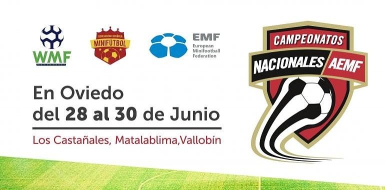 Los Campeonatos Nacionales de MiniFútbol tendrán lugar el 28, 29 y 30 de junio en Oviedo